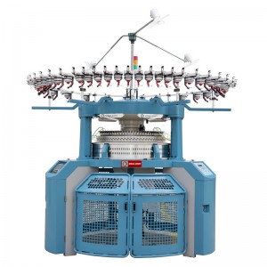 도매 제품 중국 자카드 단일 저지 자동 스트라이프 원형 뜨개질 기계